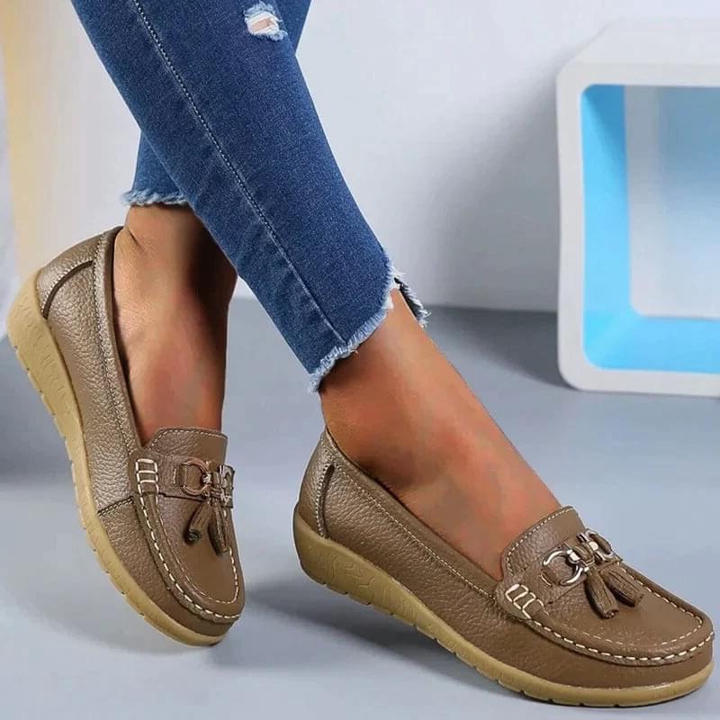 Women's Orthopedic Loafers – Comfortable Leather Slip-Ons with Ergonomic Support 6