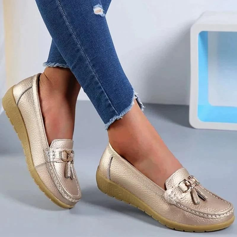 Women's Orthopedic Loafers – Comfortable Leather Slip-Ons with Ergonomic Support 8