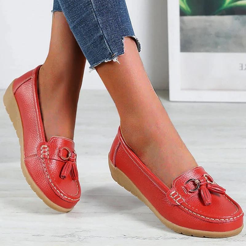 Women's Orthopedic Loafers – Comfortable Leather Slip-Ons with Ergonomic Support 9