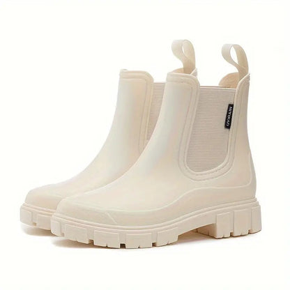 Women's Waterproof Rubber Boots with Slip-Resistant Sole – Mid-Calf Design for Rainy Days 2