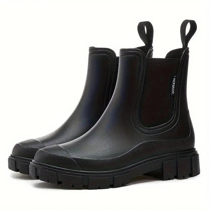 Women's Waterproof Rubber Boots with Slip-Resistant Sole – Mid-Calf Design for Rainy Days 5