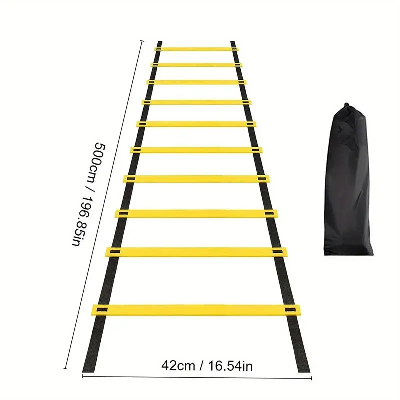 Agility Ladder with Adjustable Nylon Straps – Speed and Footwork Training Equipment for Sports and Fitness-TRUZENIC