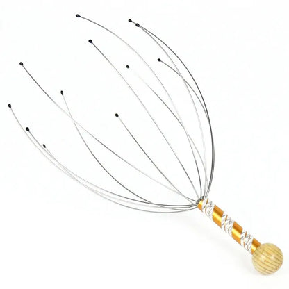 Stainless Steel Octopus Scalp Massager – Relaxing Head Scratcher and Itch Relief-TRUZENIC
