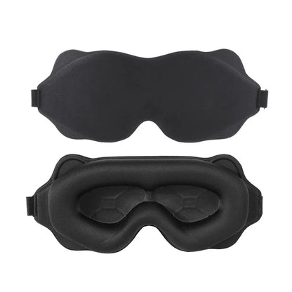 3D Contoured Sleep Mask – Soft, Light-Blocking Eye Mask for Travel, Naps & Nighttime Rest-TRUZENIC