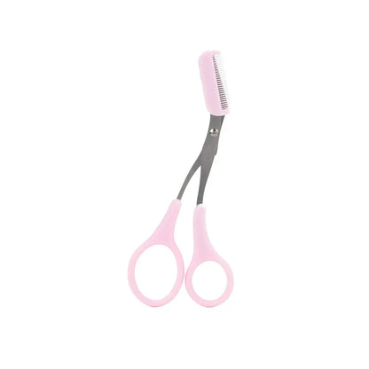 Stainless Steel Eyebrow Trimmer with Comb – Precision Shaping and Hair Removal Tool for Grooming and Makeup-TRUZENIC