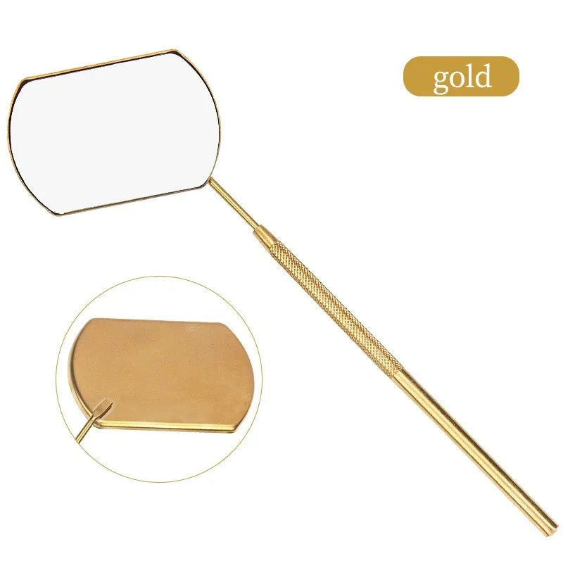 TRUZENIC Lash Extension Mirror – Long Handle Precision Eyelash Tool