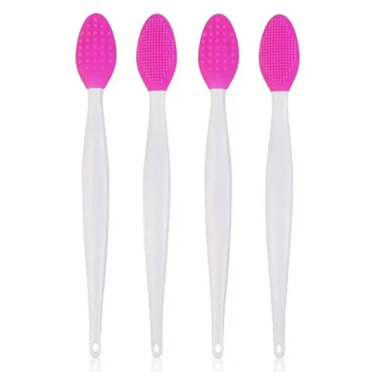 Silicone Face Cleansing Brush – 4 Pcs Gentle Exfoliating Tool with Replacement Head for Nose and Pore Care-TRUZENIC