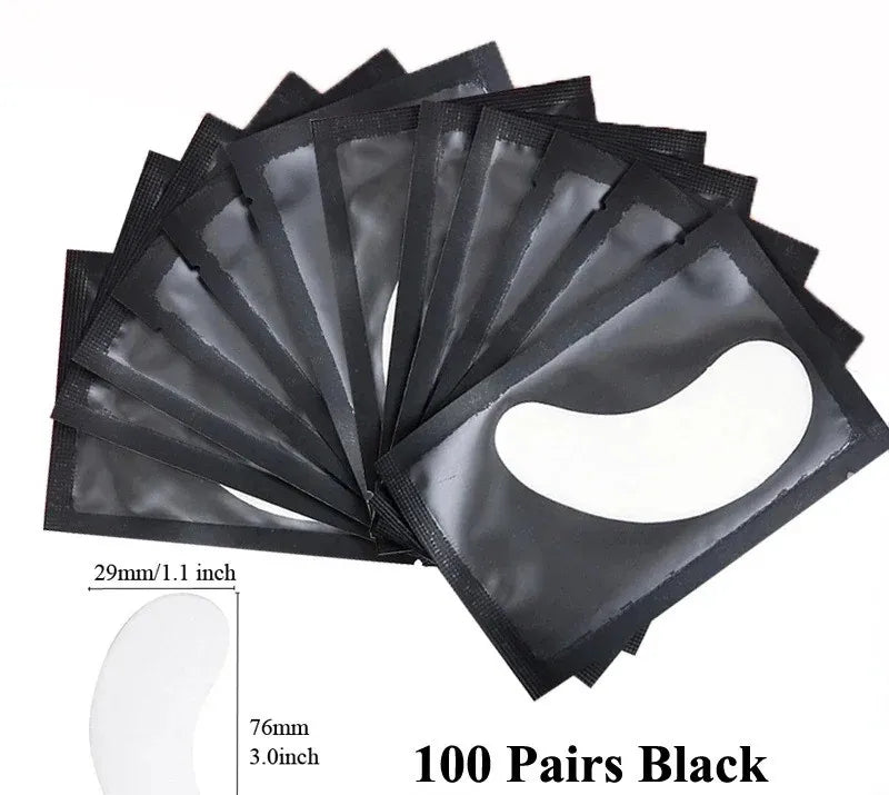 TRUZENIC 100-Pair Eye Patch Set – Under-Eyelash Stickers for Lash Extensions & Eyelid Protection