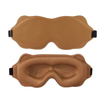 3D Contoured Sleep Mask – Soft, Light-Blocking Eye Mask for Travel, Naps & Nighttime Rest-TRUZENIC
