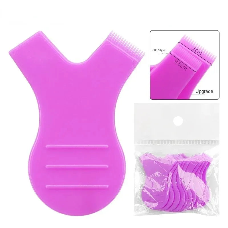 TRUZENIC Eyelash Brush Set – 10 Reusable Y-Shaped Lash Combs for Lifting, Curling, and Extensions