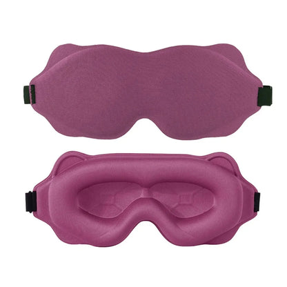 3D Contoured Sleep Mask – Soft, Light-Blocking Eye Mask for Travel, Naps & Nighttime Rest-TRUZENIC