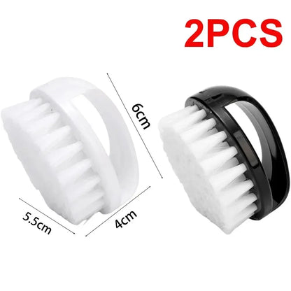 TRUZENIC 2pcs Nail Dust Cleaning Brushes – Hard Bristles Manicure and DIY Nail Care Tools