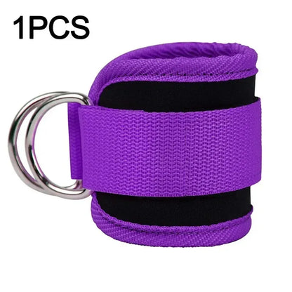 Padded Ankle Straps for Cable Machines – Double D-Ring Ankle Cuffs for Gym Leg Workouts and Kickbacks-TRUZENIC