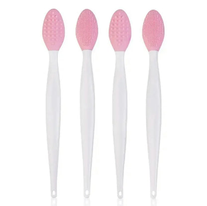Silicone Face Cleansing Brush – 4 Pcs Gentle Exfoliating Tool with Replacement Head for Nose and Pore Care-TRUZENIC