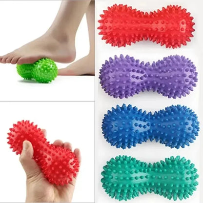 Foot Massage Roller Ball – Double Spiky Peanut Roller for Arch Support, Mobility, and Muscle Relaxation-TRUZENIC