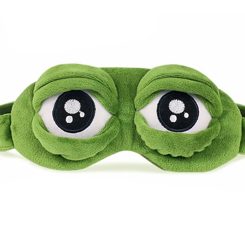 Sleeping Mask Frog Design – Soft Eye Shade Blindfold for Travel and Rest, Comfortable Design for Men and Women-TRUZENIC