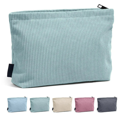 Travel Makeup Bag – Large Capacity Portable Cosmetic Organizer with Zipper for Women-TRUZENIC