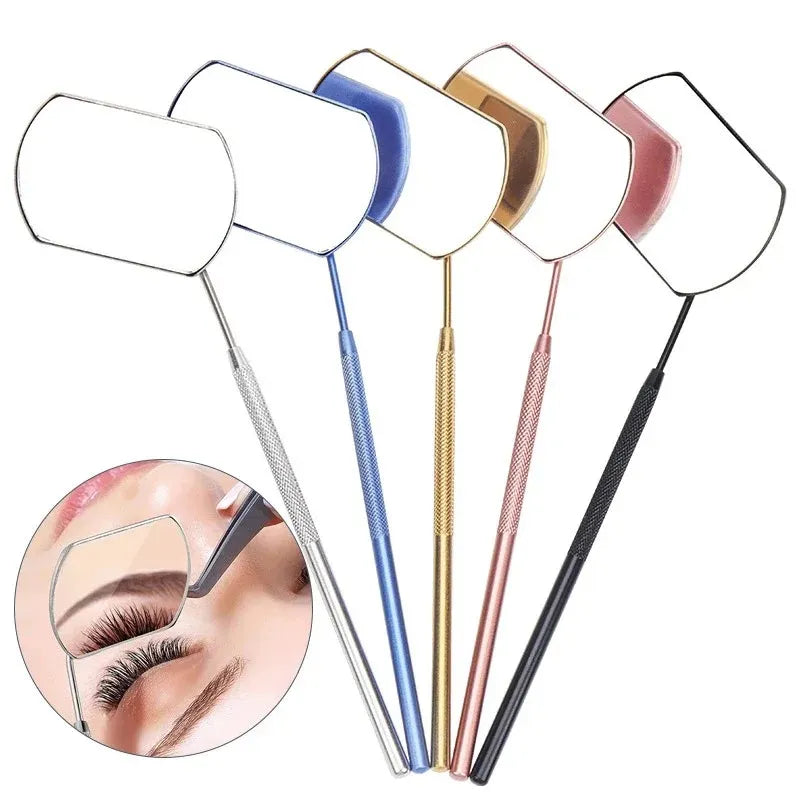 TRUZENIC Lash Extension Mirror – Long Handle Precision Eyelash Tool