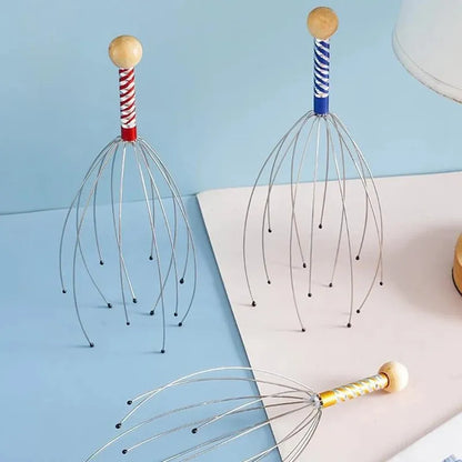 Stainless Steel Octopus Scalp Massager – Relaxing Head Scratcher and Itch Relief-TRUZENIC