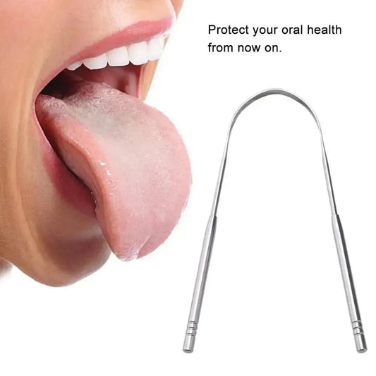 Tongue Scraper – U-Shaped Metal Oral Care Tool for Fresh Breath and Daily Hygiene-TRUZENIC