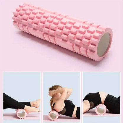30cm Foam Roller – Grid Massage Column for Muscle Relaxation, Yoga, Pilates, and Home Fitness Training-TRUZENIC