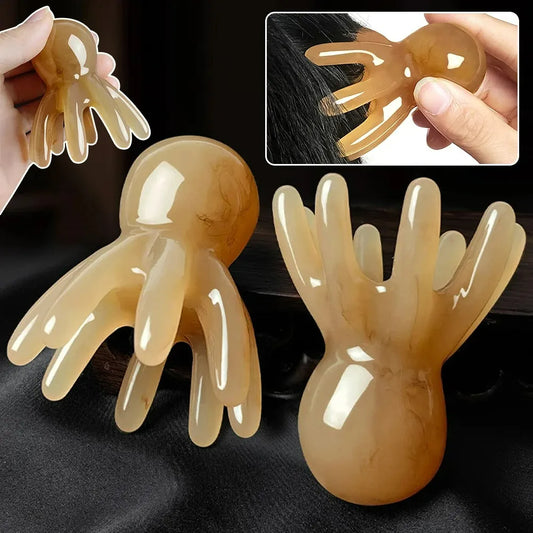 Scalp Massager – Portable Resin Head Massage Comb for Relaxation and Scalp Care-TRUZENIC