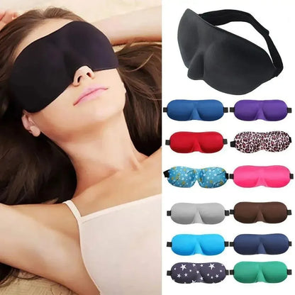 Soft Padded Sleep Mask – Light-Blocking Eye Cover for Rest, Travel, and Relaxation-TRUZENIC