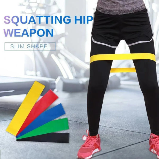 TRUZENIC Elastic Fitness Resistance Bands – 5 Levels for Yoga, Pilates, Crossfit & Home Workouts
