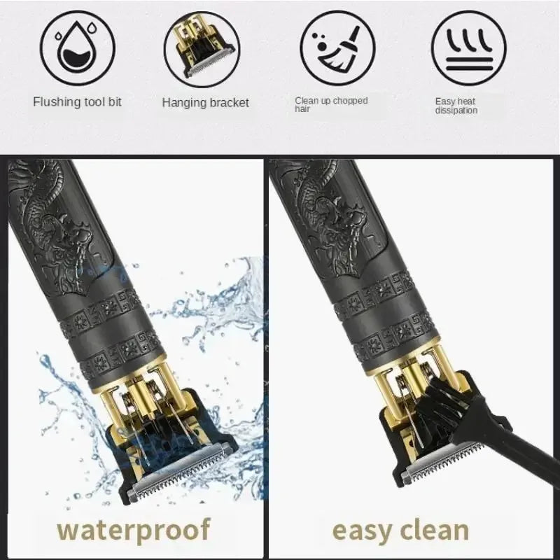 TRUZENIC Rechargeable Hair Clipper – Men’s Electric Shaver, USB Charging, Home & Barber Use
