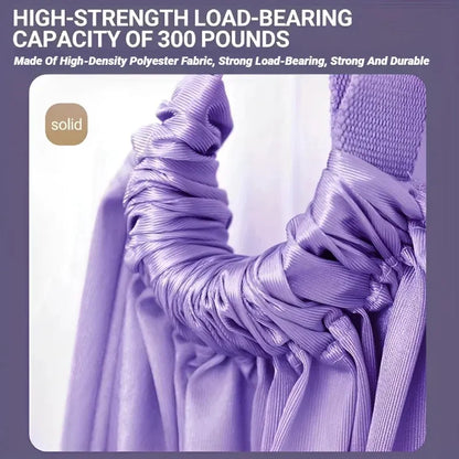 TRUZENIC Adjustable Aerial Yoga Strap – Hammock Stretch Belt for Leg Splits, Dance & Fitness Training