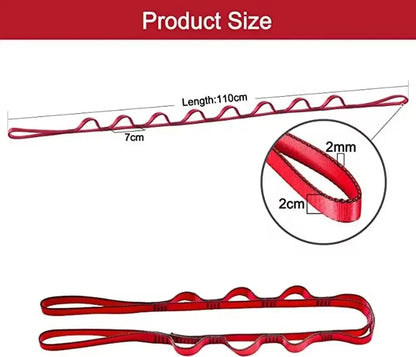 TRUZENIC Yoga Stretch Strap – Adjustable Fitness Belt for Dance, Hammock, Climbing & Flexibility Training