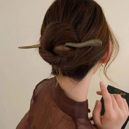 Wooden Hairpin for Women – Elegant Hairpin for Daily Wear-TRUZENIC
