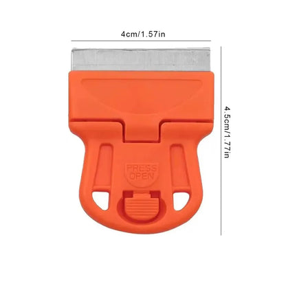 TRUZENIC Nail Art Scraper & French Manicure Stamp Set – Removable Cleaning Shovel & Glue Stickers Tool