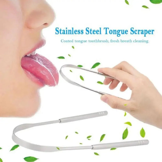 Tongue Scraper – U-Shaped Metal Oral Care Tool for Fresh Breath and Daily Hygiene-TRUZENIC