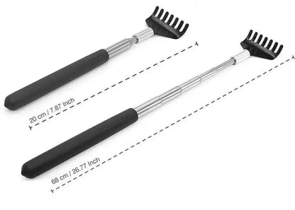 Back Scratcher – Stainless Steel Extendable Massager Tool with Carrying Bag-TRUZENIC