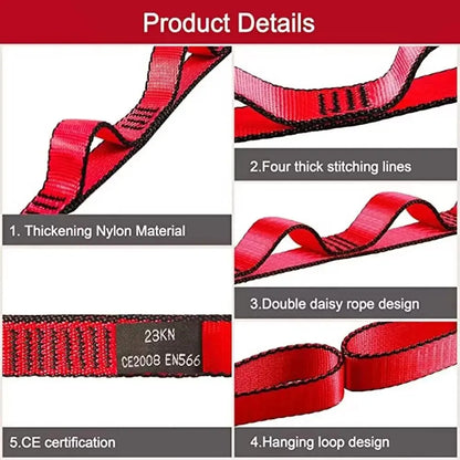 TRUZENIC Yoga Stretch Strap – Adjustable Fitness Belt for Dance, Hammock, Climbing & Flexibility Training