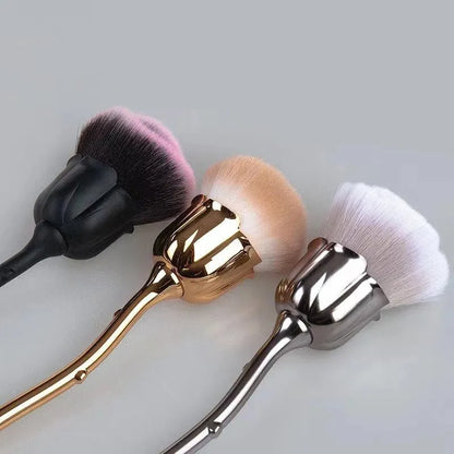 TRUZENIC Rose-Shaped Nail Dust Brush – Ultra-Soft Nylon Manicure Cleaning Tool