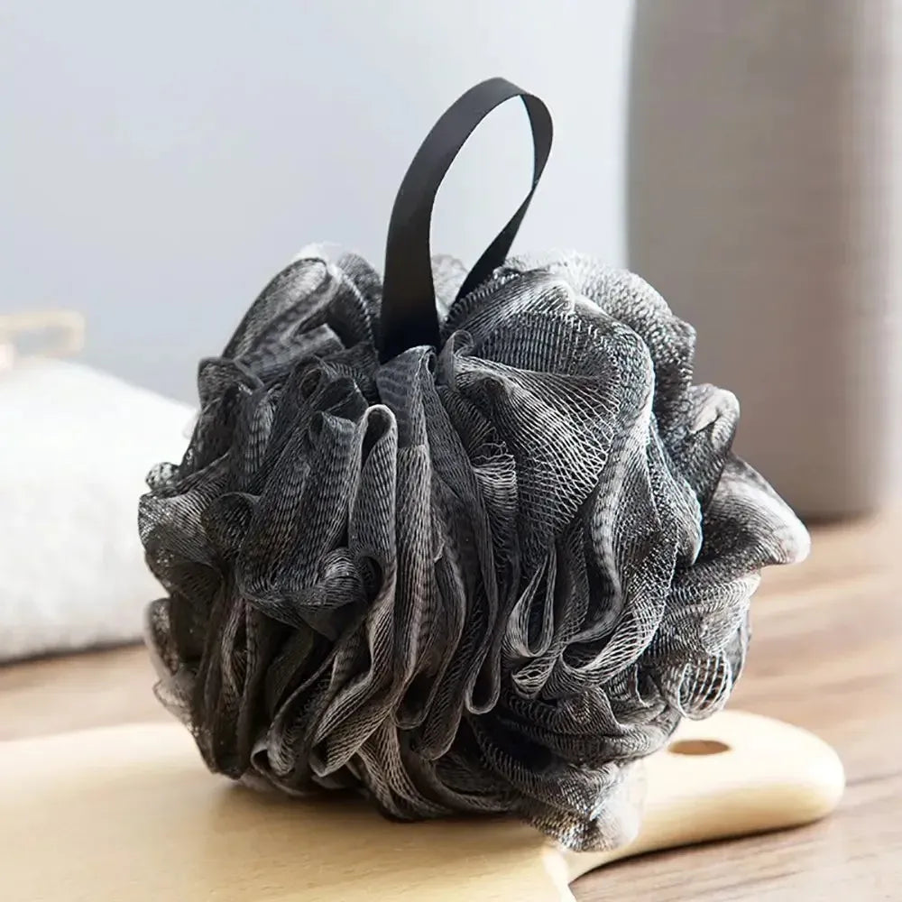 Mesh Shower Loofah Puff – Soft Bath Sponge for Gentle Body Cleansing and Exfoliating-TRUZENIC