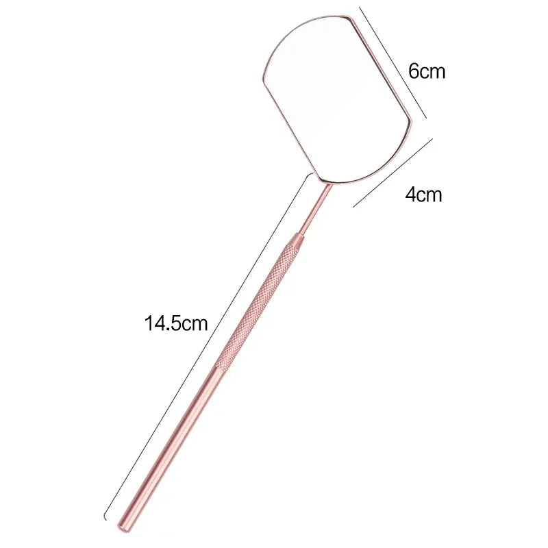 TRUZENIC Lash Extension Mirror – Long Handle Precision Eyelash Tool