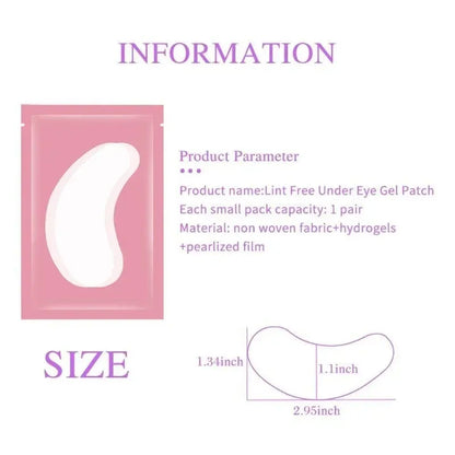 TRUZENIC 100-Pair Eye Patch Set – Under-Eyelash Stickers for Lash Extensions & Eyelid Protection