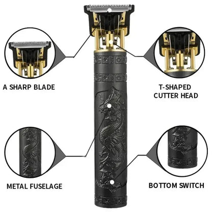 TRUZENIC Rechargeable Hair Clipper – Men’s Electric Shaver, USB Charging, Home & Barber Use