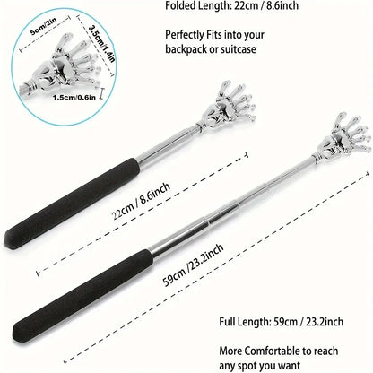 Telescopic Back Scratcher – Portable Stainless Steel Extendable Tool for Comfort and Daily Use-TRUZENIC