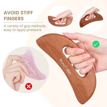 Wood Therapy Massage Stick – Natural Scraping Tool for Body Relaxation and Wellness Routines-TRUZENIC