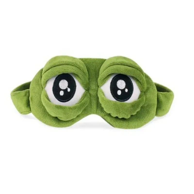 Sleeping Mask Frog Design – Soft Eye Shade Blindfold for Travel and Rest, Comfortable Design for Men and Women-TRUZENIC