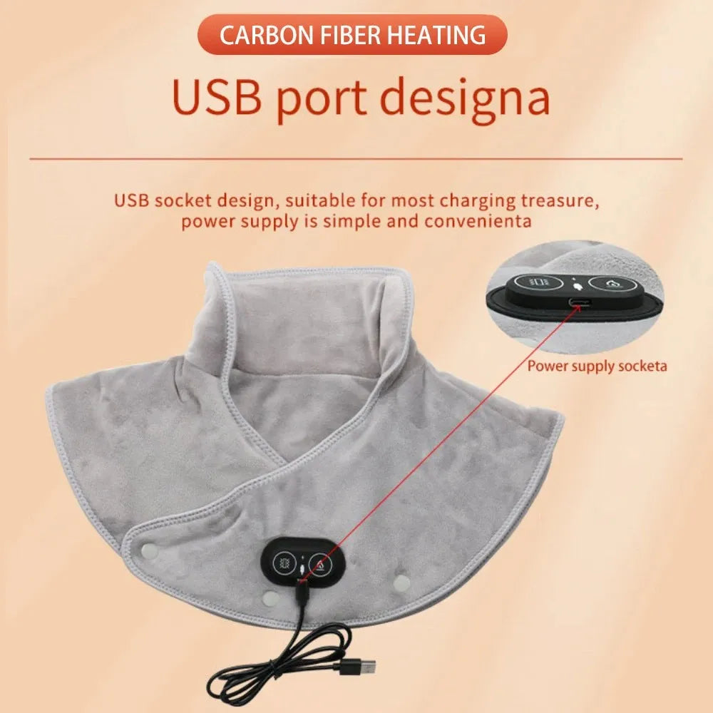 Neck & Shoulder Massager – Heated Vibration Pad with Infrared Warming for Everyday Comfort & Relaxation-TRUZENIC