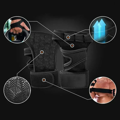 Workout Gloves for Men and Women – Gym Training Gloves with Palm and Wrist Support for Weightlifting and Fitness-TRUZENIC