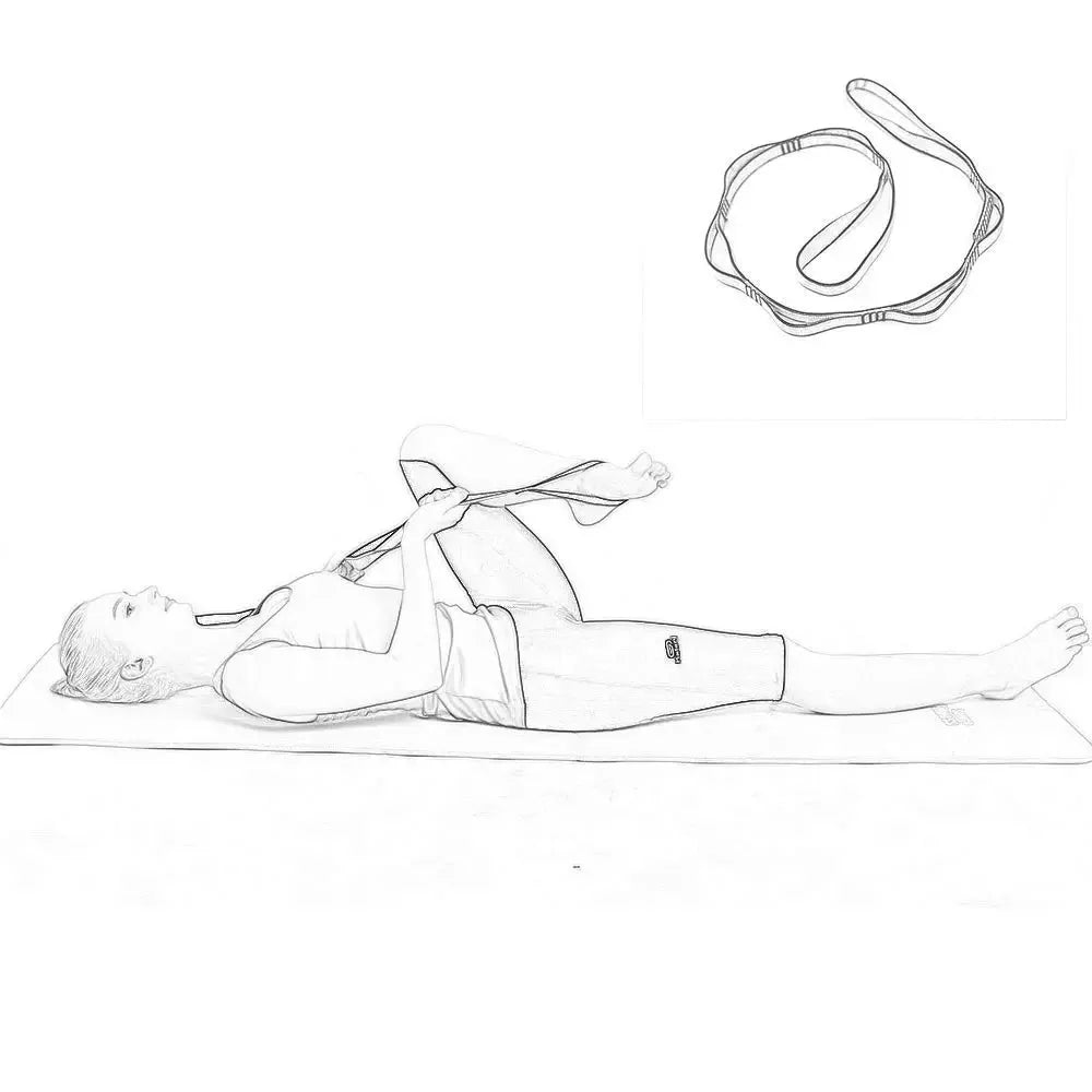TRUZENIC Yoga Stretch Strap – Adjustable Fitness Belt for Dance, Hammock, Climbing & Flexibility Training