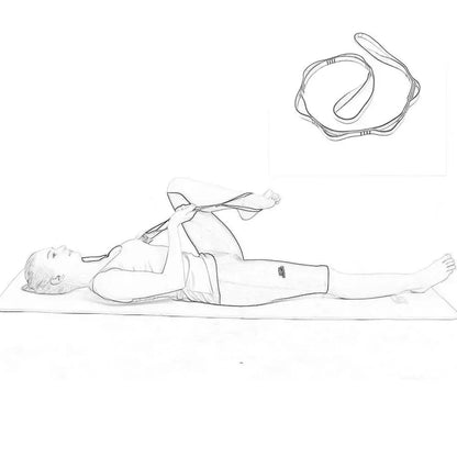 TRUZENIC Yoga Stretch Strap – Adjustable Fitness Belt for Dance, Hammock, Climbing & Flexibility Training