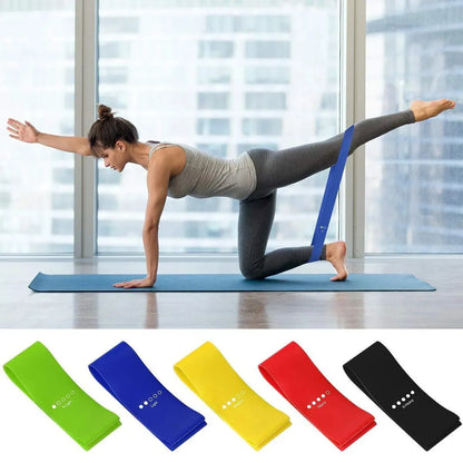 TRUZENIC Elastic Fitness Resistance Bands – 5 Levels for Yoga, Pilates, Crossfit & Home Workouts