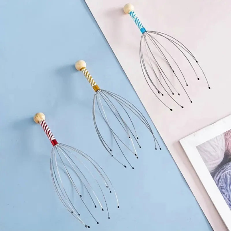 Stainless Steel Octopus Scalp Massager – Relaxing Head Scratcher and Itch Relief-TRUZENIC